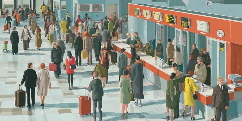 Покупка билетов в аэропорту